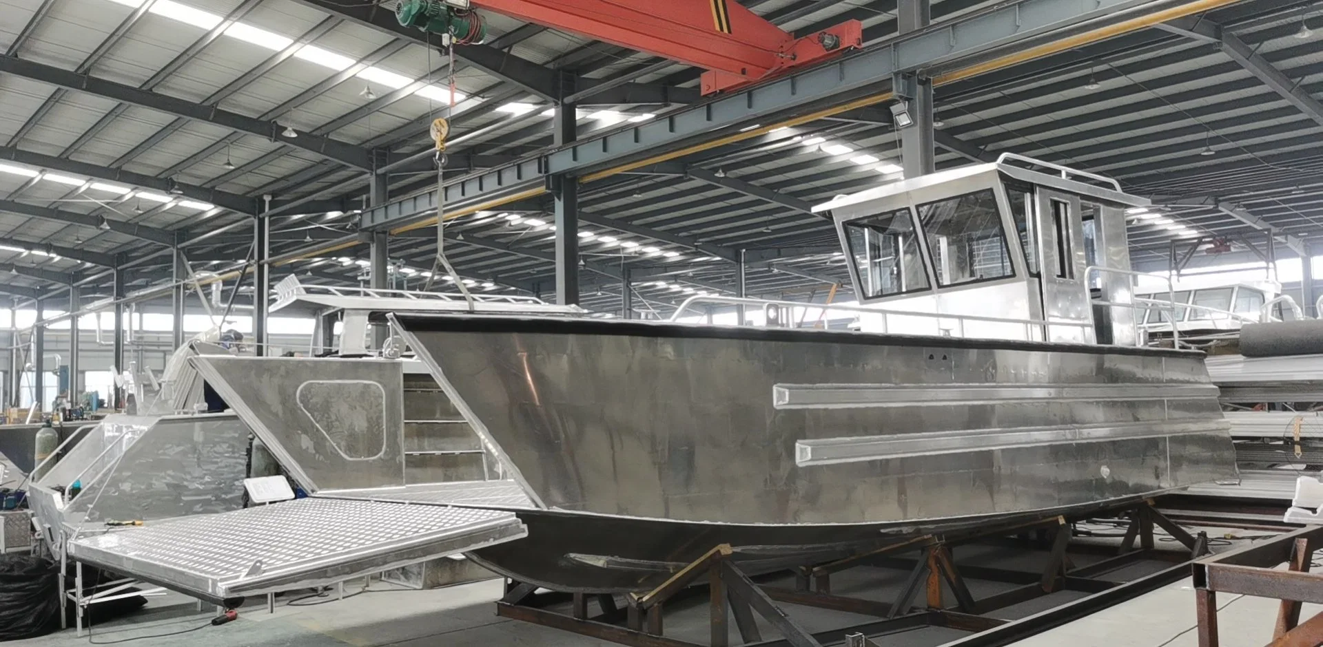 9M Verladeschiff Aluminium Arbeitsboot Landing Craft mit Wheelhouse