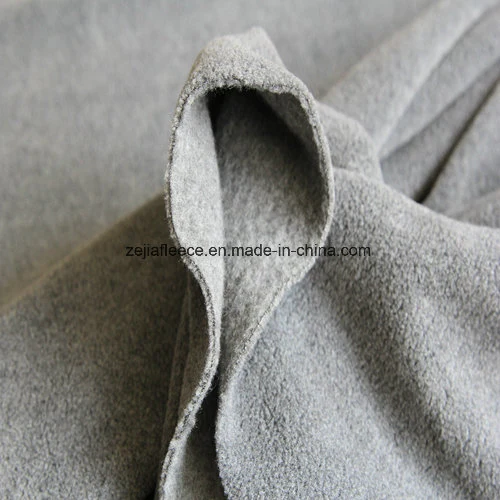 Grey Melange Cation Micro Fleece Antipilling with Brush