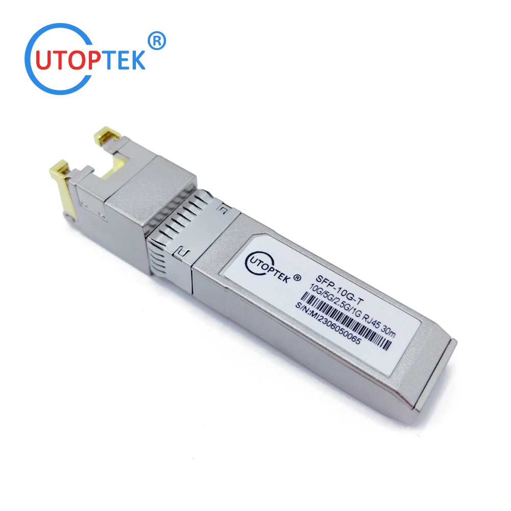 Suministro de fábrica 10g 5g 2,5g 1g 100m base-T Cobre RJ45 Módulo transceptor SFP UTP SFP para Cisco Huawei