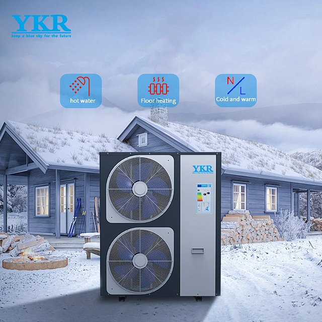 Ykr World Air to Water Heating and Cooling R410A Split Design Evi DC Inverter Heat Pumps