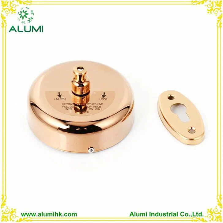 New Design Hotel Golden Retractable Round Stainless Steel Cloth Line