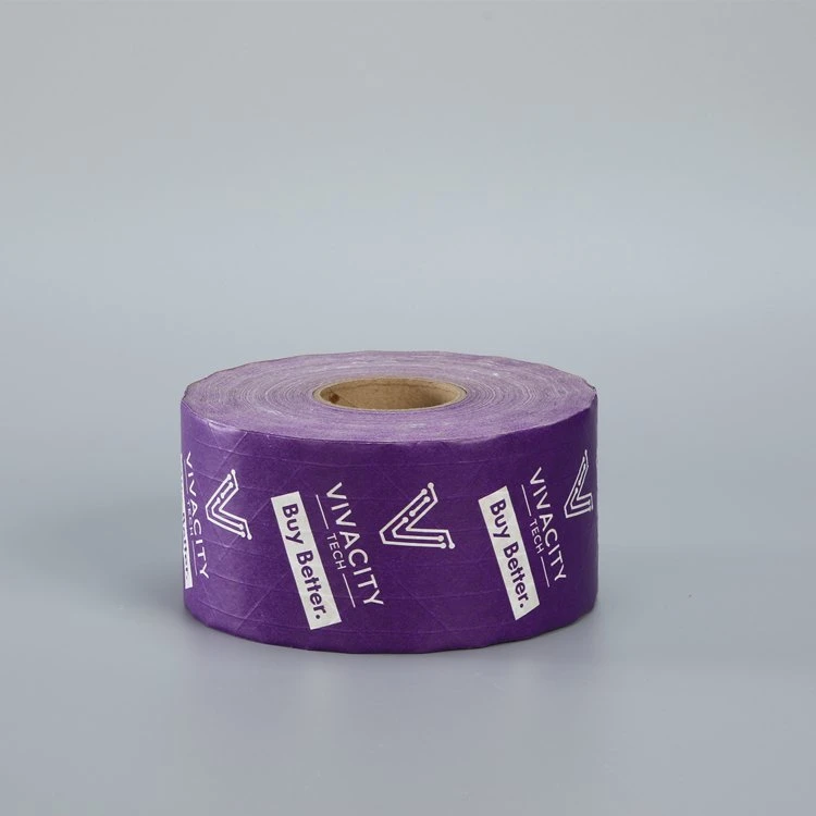 Custom Customized Water Activated Reinforced Self Adhesive Gum Gummed Printed Wet Packing Kraft Paper Tape