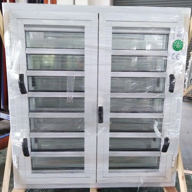 Hurricane Impact Double Sash Aluminium Casement Glass Louver Window/Jalousie Window for Caribbean Islands