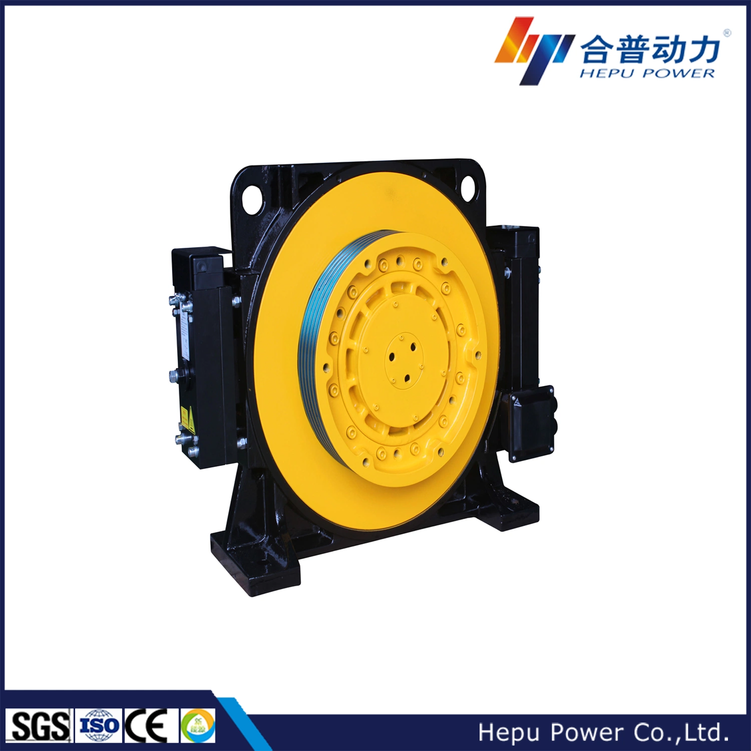 Gearless Traction Machine Passenger Lift Components Block Brake Elevator Pms Gearless Elevator Motor for Passenger Lift