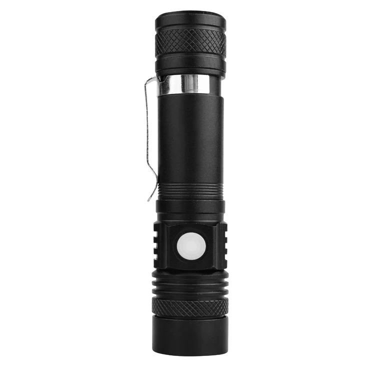 Outdoor Cycling Lights Built-in Lithium USB Rechargeable Zoom Torch Lighting Strong LED Flashlight