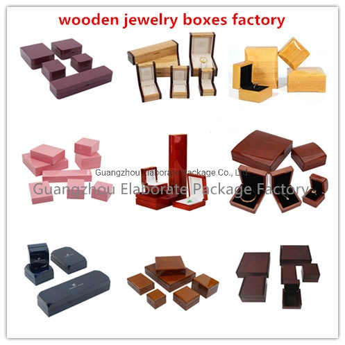 Wholesale/Supplier Customization Hot Sale Brown Solid Gloss Wood Jewelry Packing Storage Gift Box