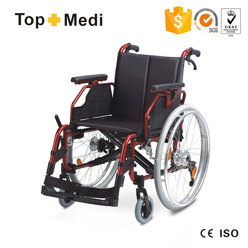 Wholesale Foldable Aluminum Manual Wheelchair Wheelchairs with Detachable Footrest