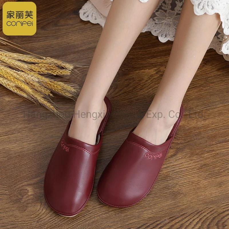 Spring Summer Slippers Indoor Bedroom House Cotton Warm Shoes Adult Guests Flats