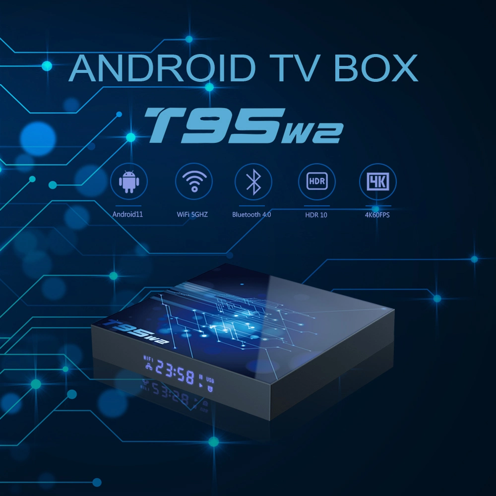 2023 TV Box Android 10 Q1 ATV Allwinner H313 with Bt Voice Remote Quad Core 5g WiFi 4K 2GB 16GB Smart TV Android Box Set-Top Box