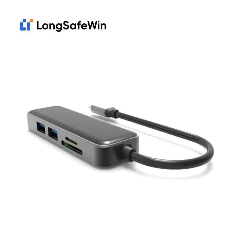 2023 خصم خاص 5 في 1 ملحقات الكمبيوتر المحمول من النوع C /محور USB-C 3.0 مع قارئ بطاقات HDMI SD3.0/Micro SD3.0