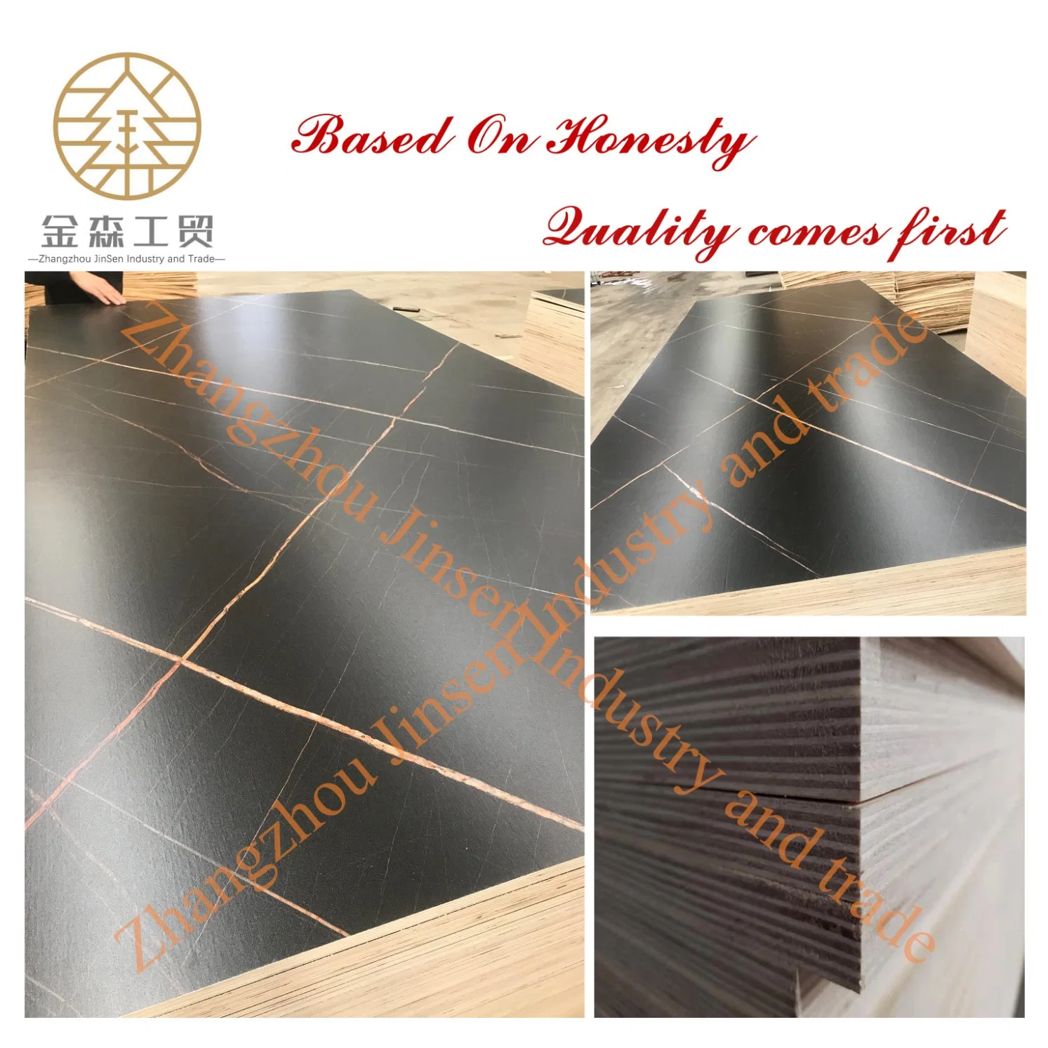 18mm Both Sides Laminated Melamine Plywood for Furniture and Door