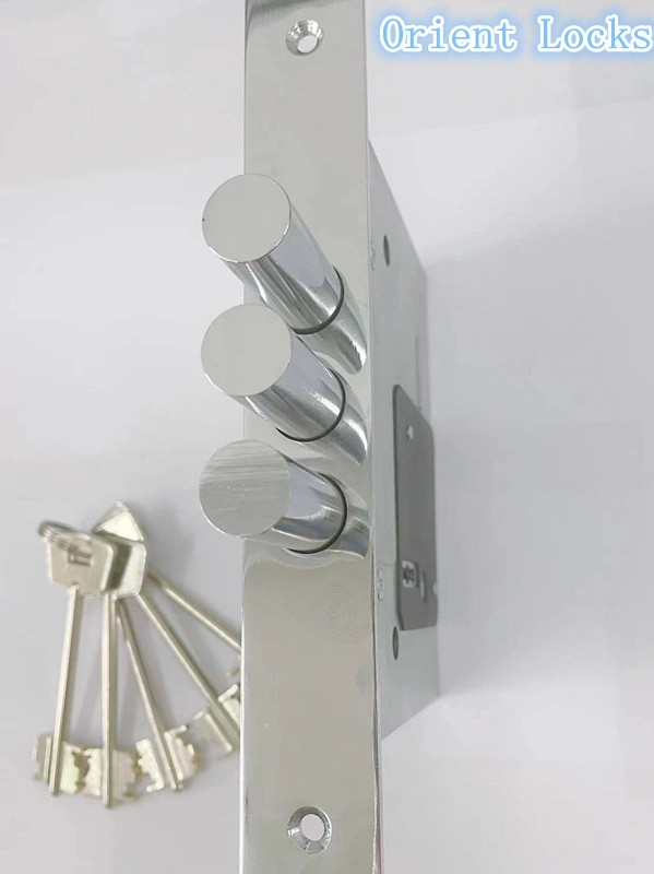 Steel Door Lock 257L with Brass Key Russia Market