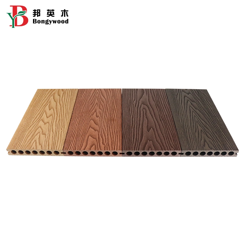 Manufacturers Outdoor 3D Composite Decking Wood Plastic WPC Decking Tiles Flooring