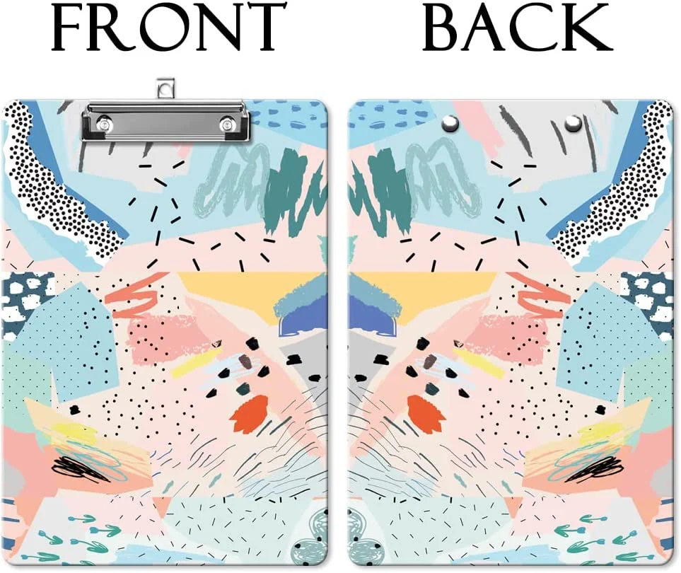 Format A4 en plastique coloré personnalisé Comité de rédaction de presse-papiers