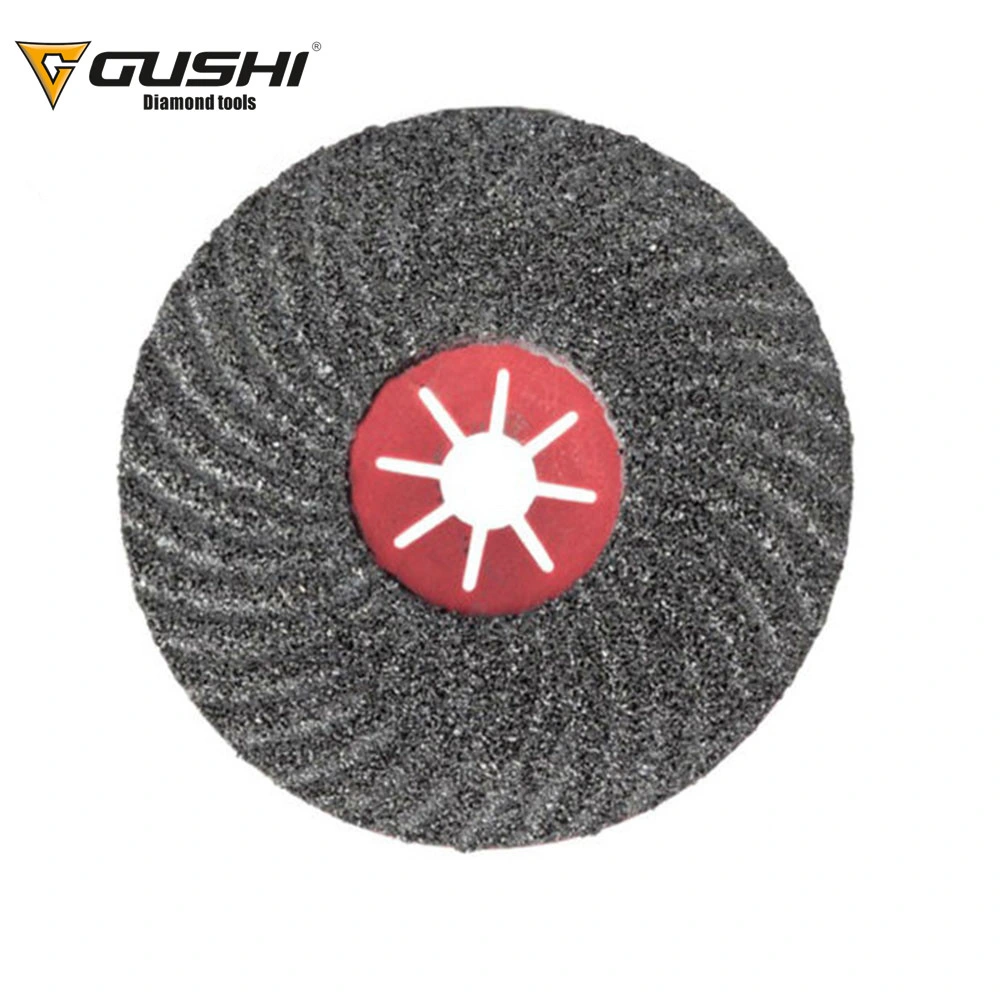 Wholesale/Supplier OEM Long Working Life Silicon Carbide Plastic Backing Grinding Wheel Disc for Metal