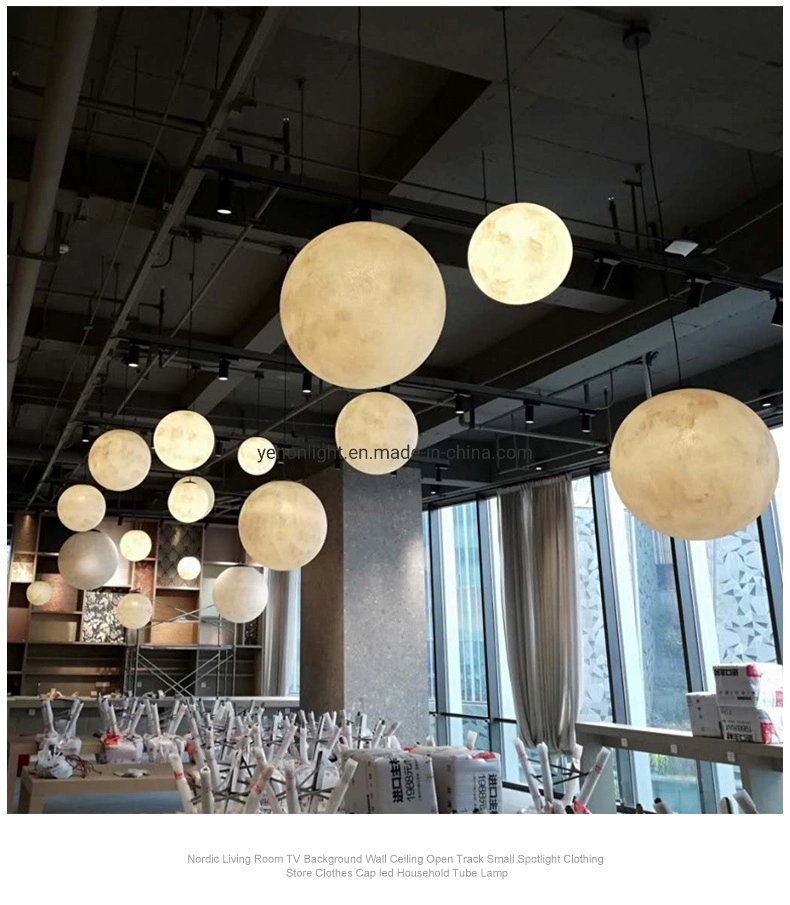 Moon Chandelier LED Indoor Lamp Decoration Suspension Light Pendant Lighting