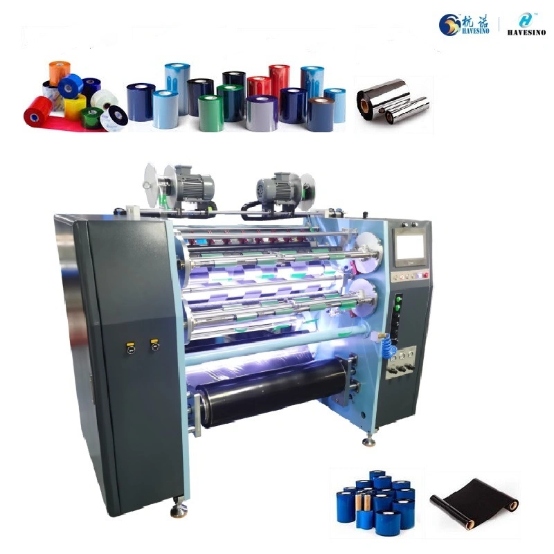 Top Sales Professional Cheap ID Barcode Printer Ribbon Rewinding Slitting Machine