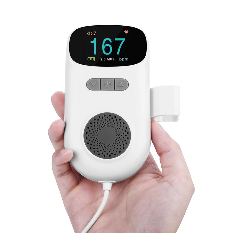 for Home Care Pregnant Doppler Baby Heart Rate Monitor Pocket Fetal Doppler Machine