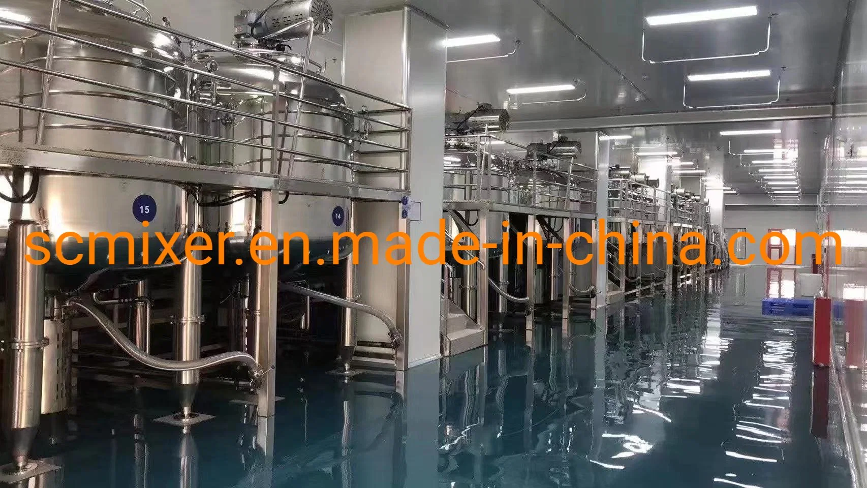100L Cream Steamed Heated Mixing Tank Body Lotion Vacuum Emulsifier Cosmetic Homogenizing Machine Mixer