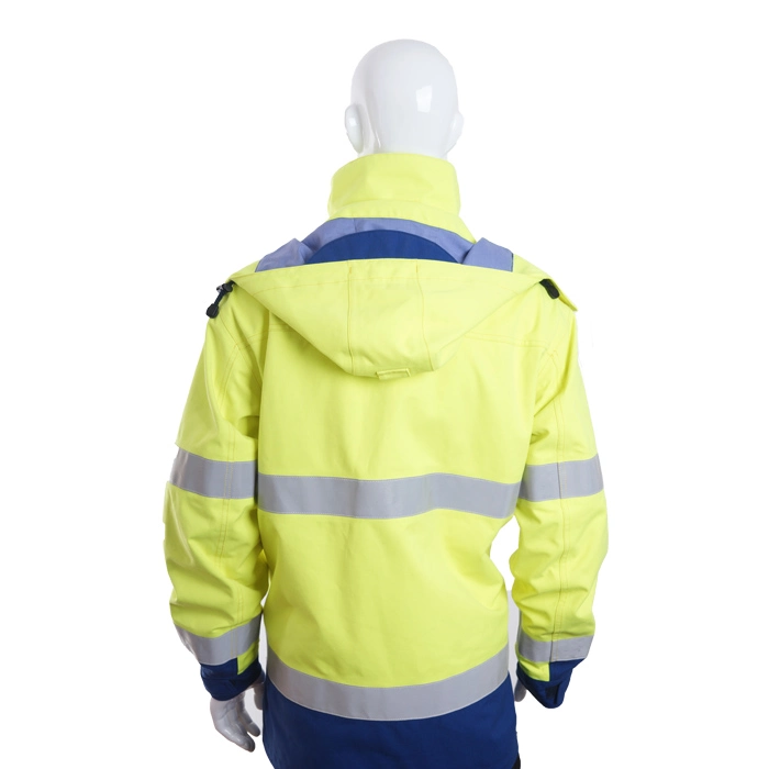 Custom High Visibility Windproof Breathable Fireman Arc Flash Antistatic Reflective Clothing