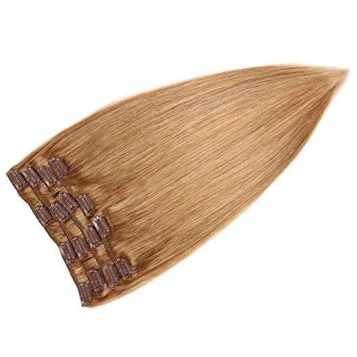 Brasil Aviva Hair Extension Clip en el cabello humano de 20 pulgadas de extensión de 12# 7pcs para el pleno de la cabeza (AV-CH100-20-12)