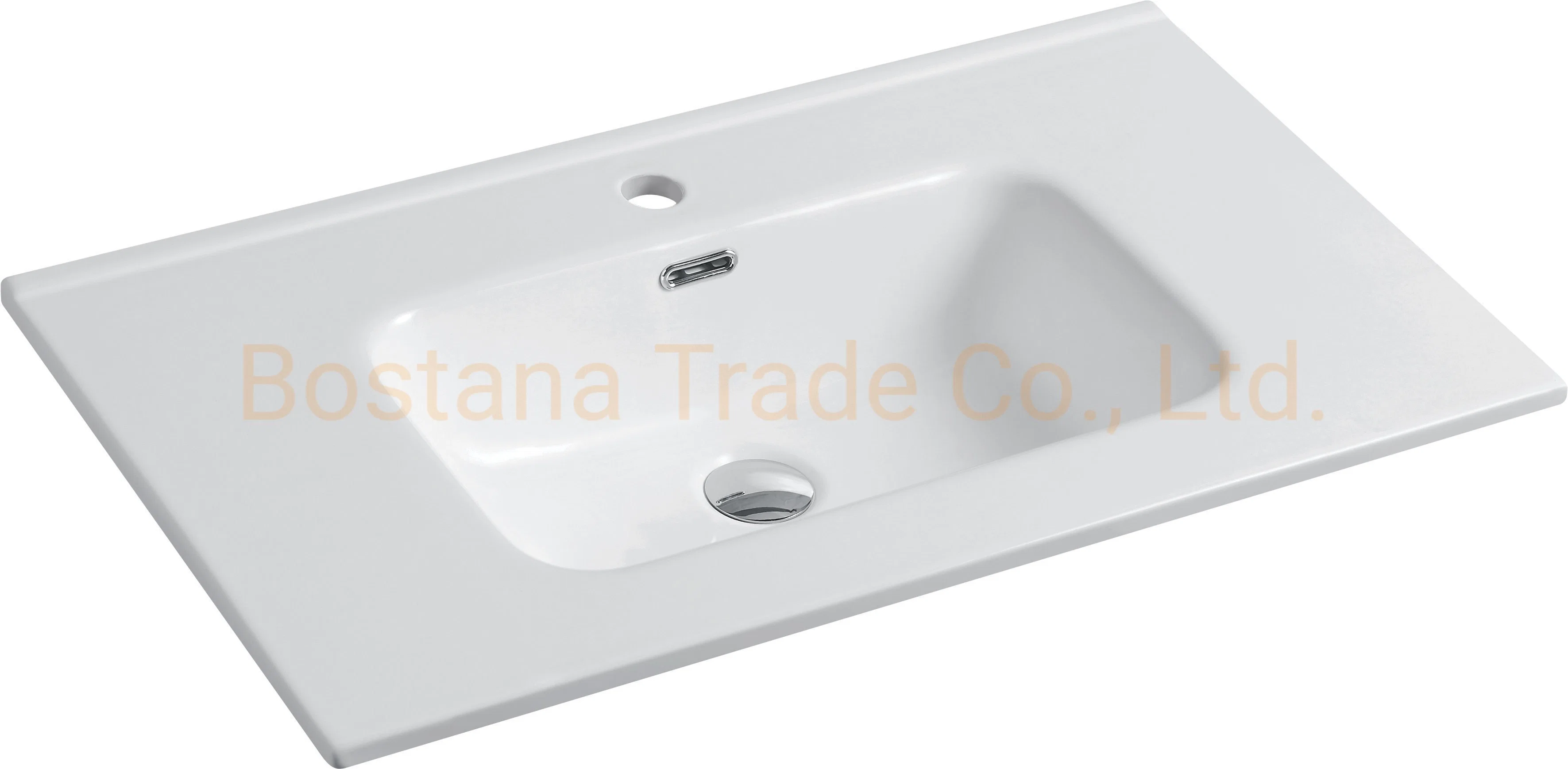 Modern Cabinet Countertop Rectangular Wash Hand Bathroom Sink Sanitaryware Basin