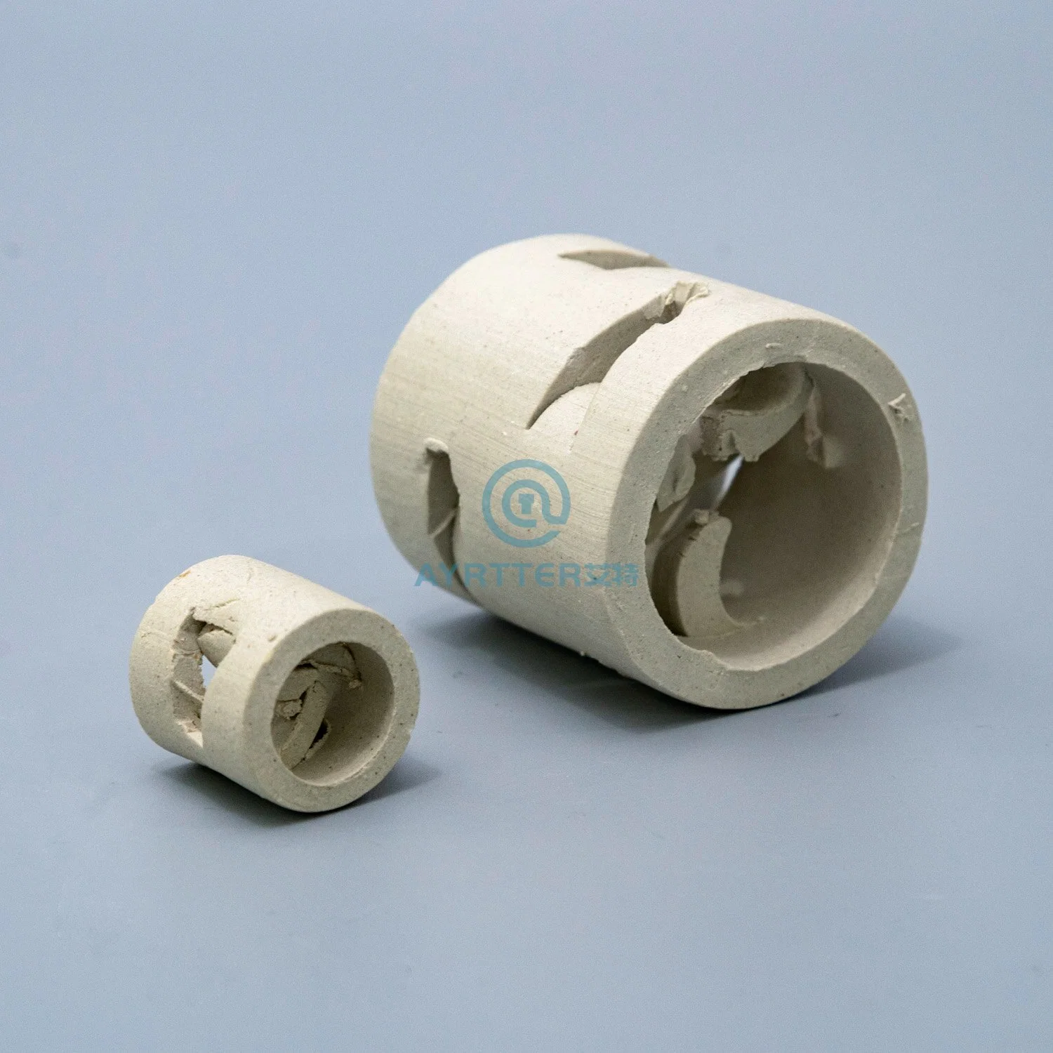 1 Inch 2 Inch 3 Inch Ceramic Pall Ring Random Packing for Adsorption Tower