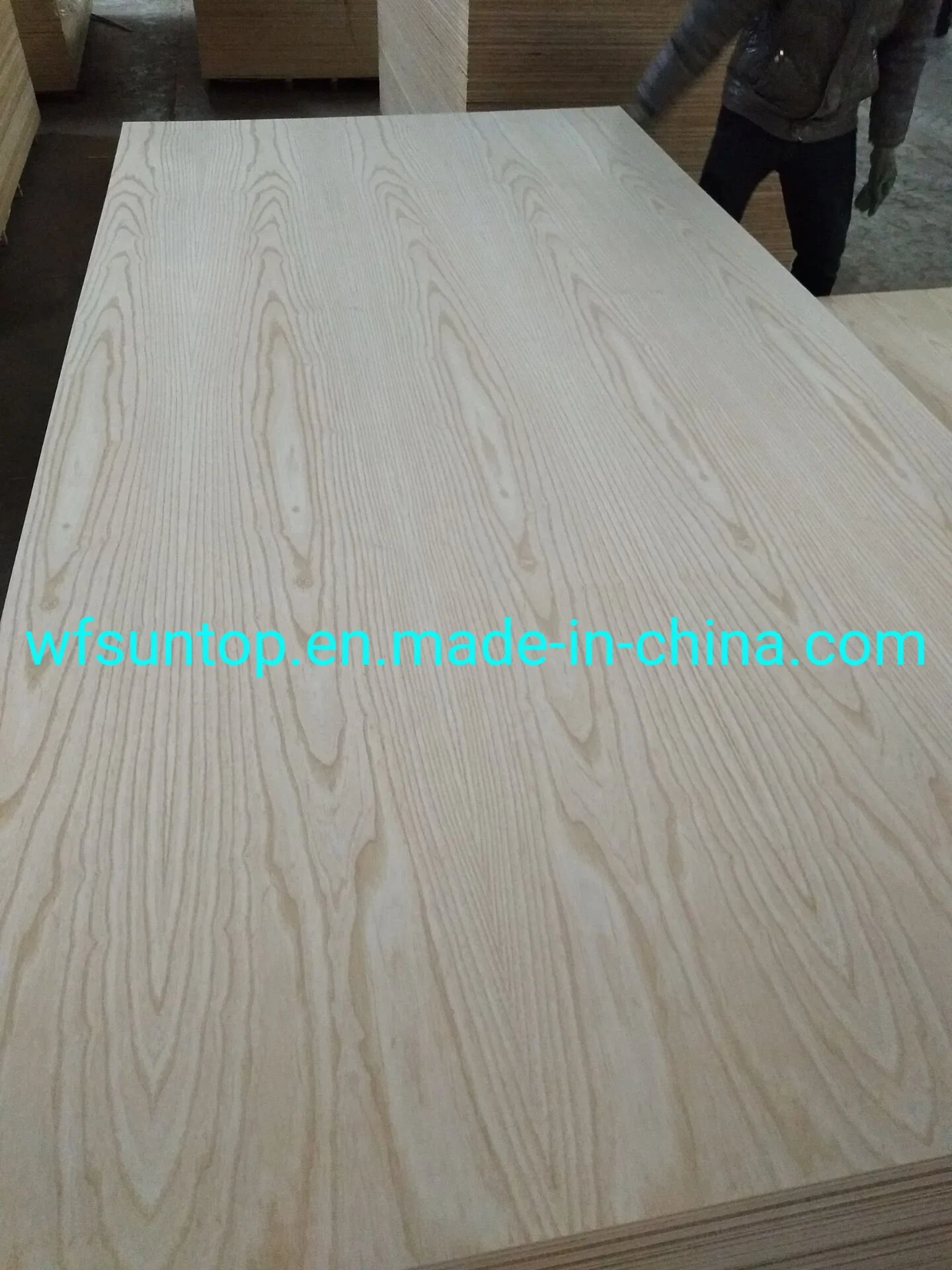 Fsc Certificated 5mm Thickness AAA Grade Natural White Ash Veneer Plywood Poplar Core E1 Glue