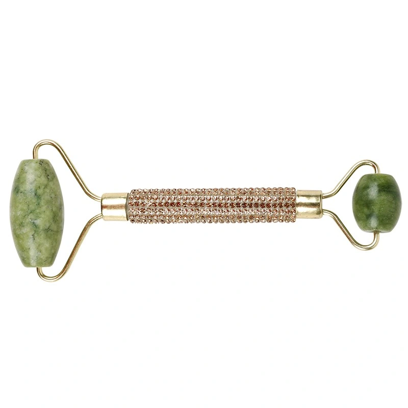 Green Jade Roller Beauty Equipment for Face and Neck Massage