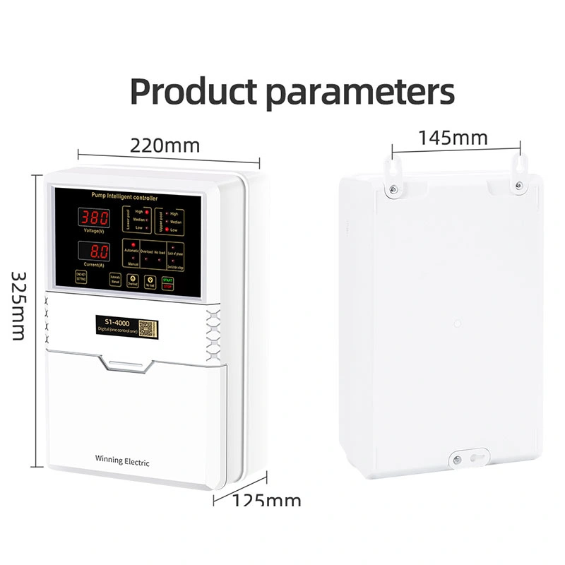 30kw trois phase numérique Indicateur de niveau de l'eau du boîtier de commande et de la pompe