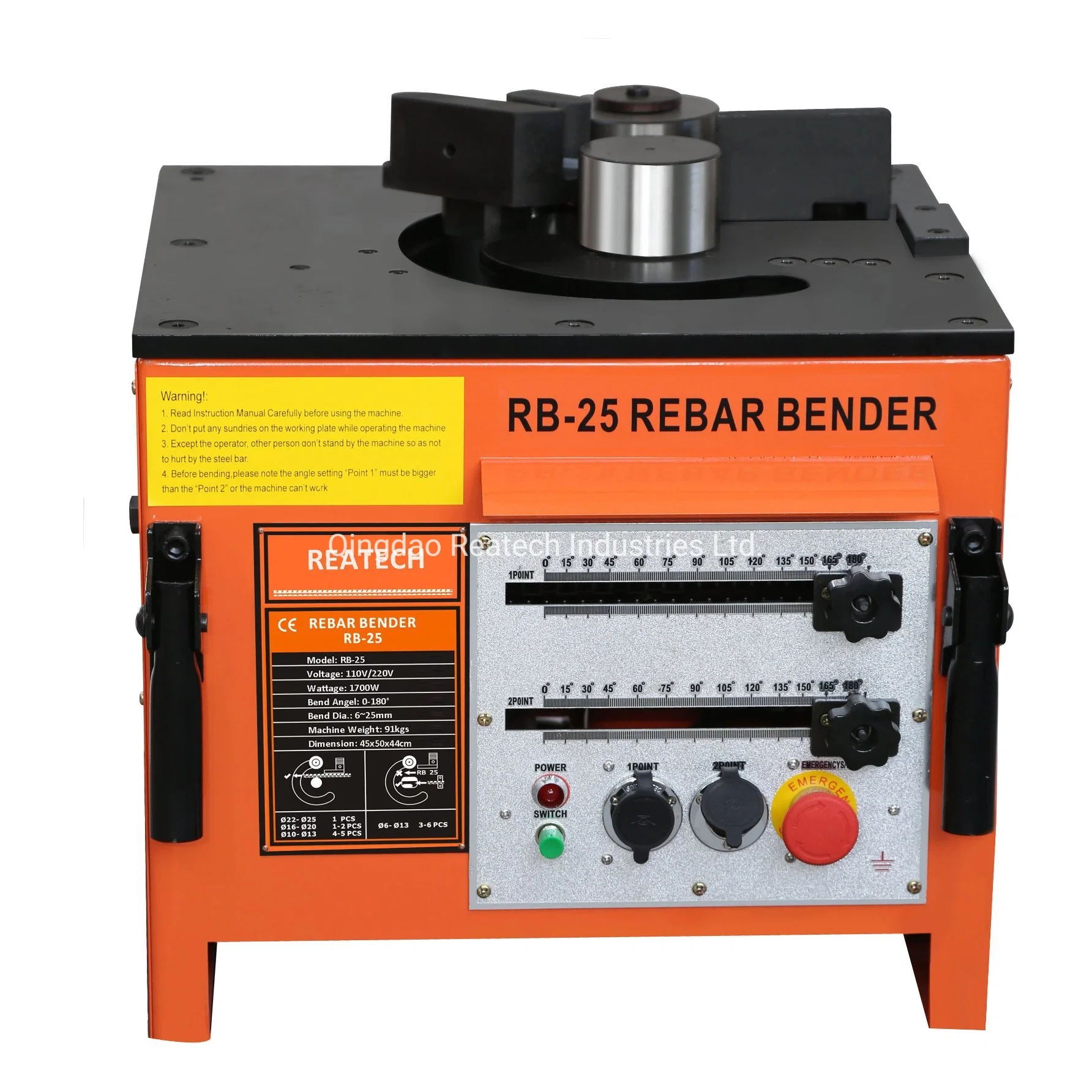 25mm Automatic Rebar Steel Rod Bending Machine (RB-25)