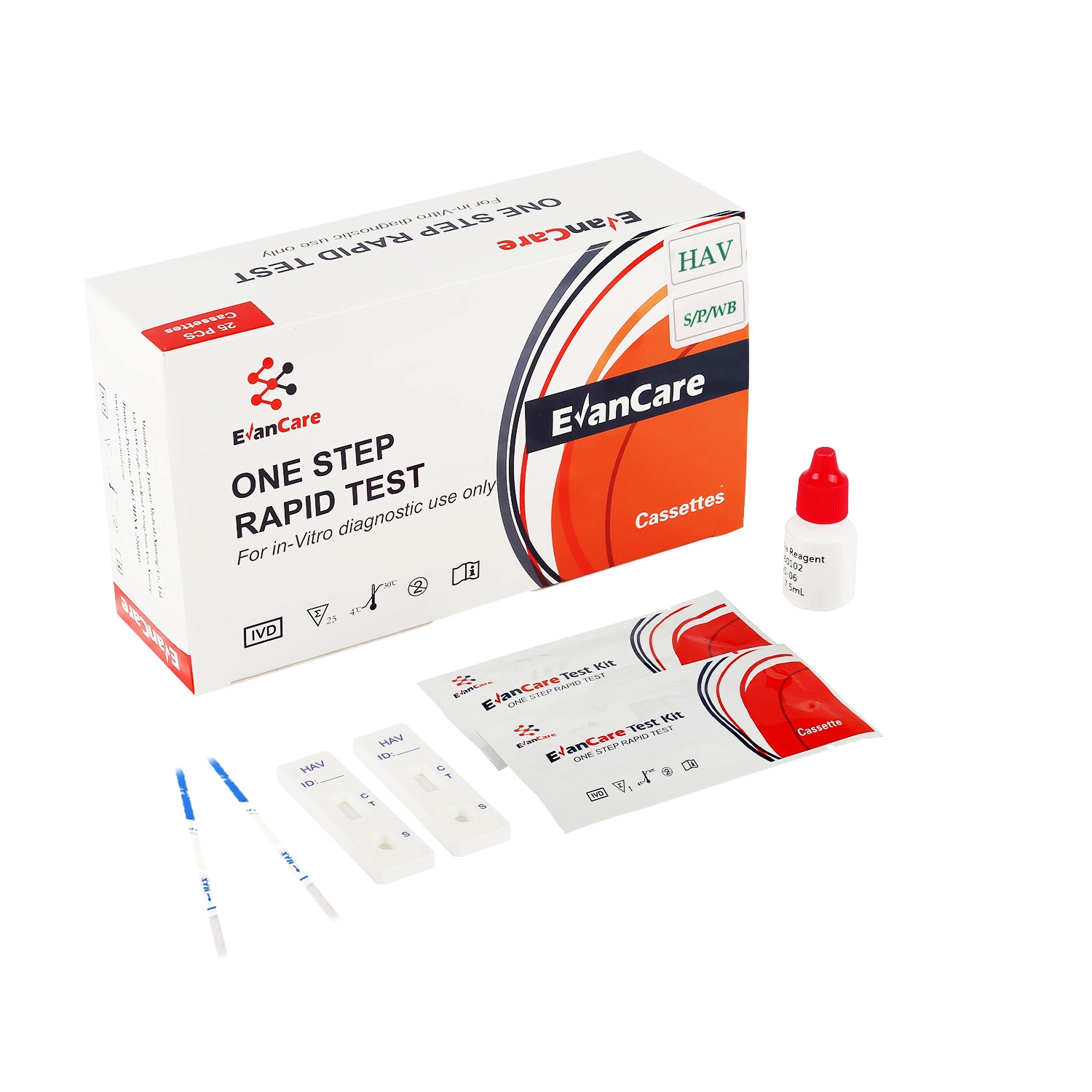 Kit de detección de antígeno de la hepatitis a (antígeno o anticuerpo) Prueba de HAV AG IgG/IgM