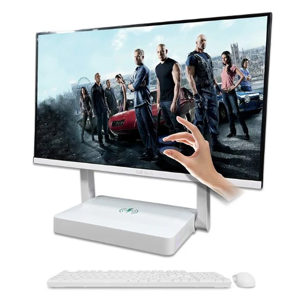 Très fin 23.8 pouces Core I3 I5 I7 tout-en-un Un ordinateur PC tout-en-un ordinateur tout-en-un avec chargement sans fil Ordinateur tactile