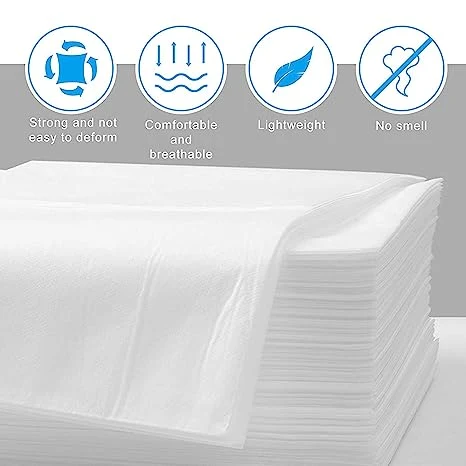 Draps de table de massage spa jetables, hydrofuge, épais et durables, lit doux