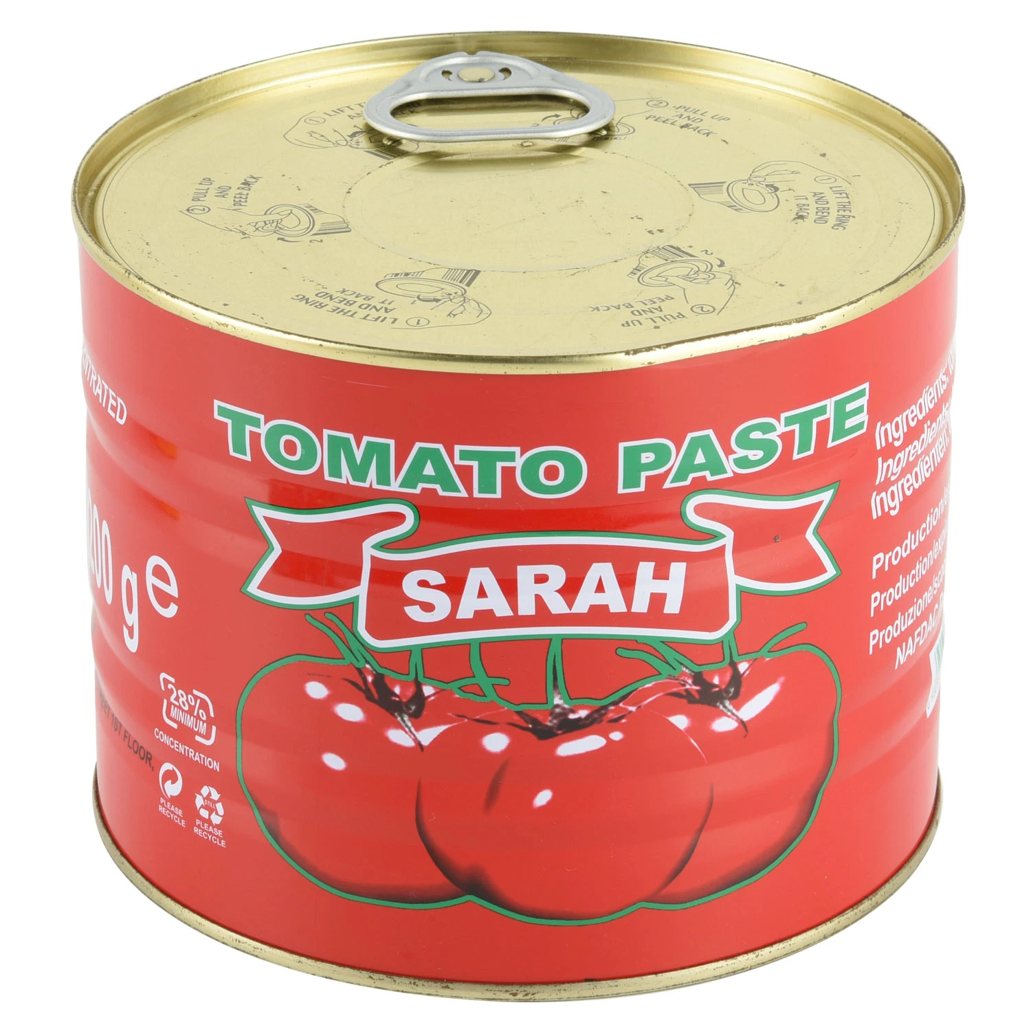 Bonne marque la pâte de tomate en conserve de la sauce de tomates ou sachet 28-30 % Brix de pâte de tomate avec des prix bon marché de haute qualité de tomate
