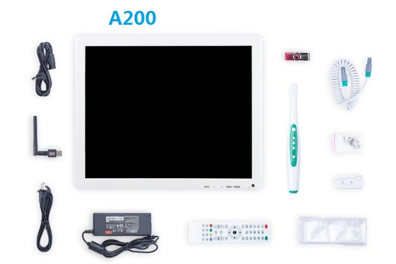 Cámara intraoral dental con monitor de 17 ′ ′ y VGA&amp;Video&amp;USB