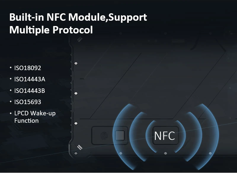 بطارية عالية السعة مزودة بتقنية Bluetooth للكمبيوتر اللوحي القوي 800X1280 IP67 المقاوم للماء جهاز لوحي من الدرجة الصناعية