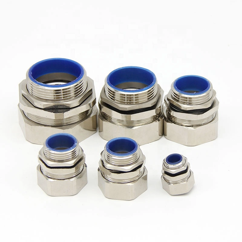 Nickel-Plated Brass Hose Connector M/Pg Metal Cable Gland