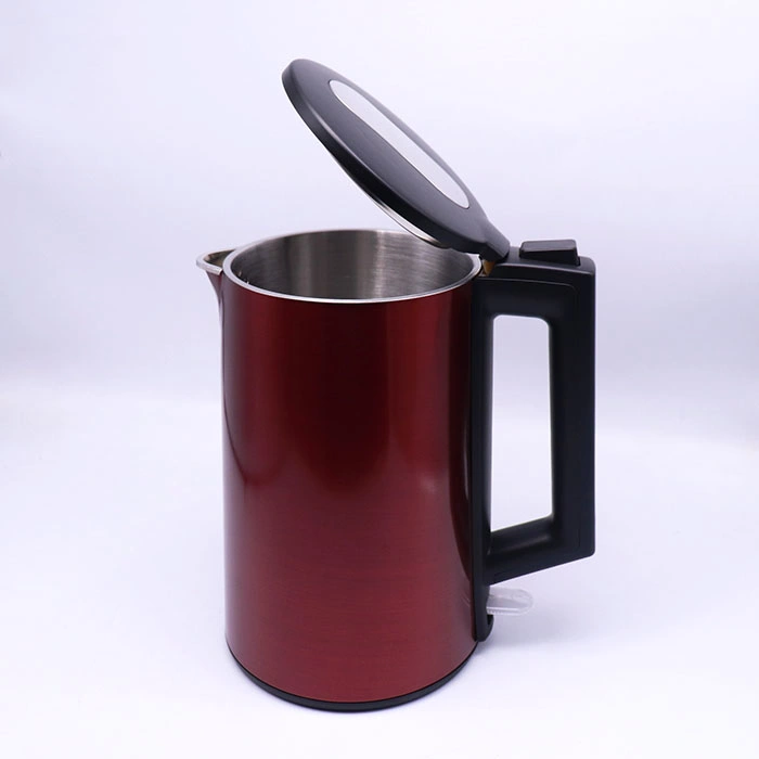 Cheap Home Kitchen Appliances Electric Double Layer Red Spray-Paint Electric Kettle