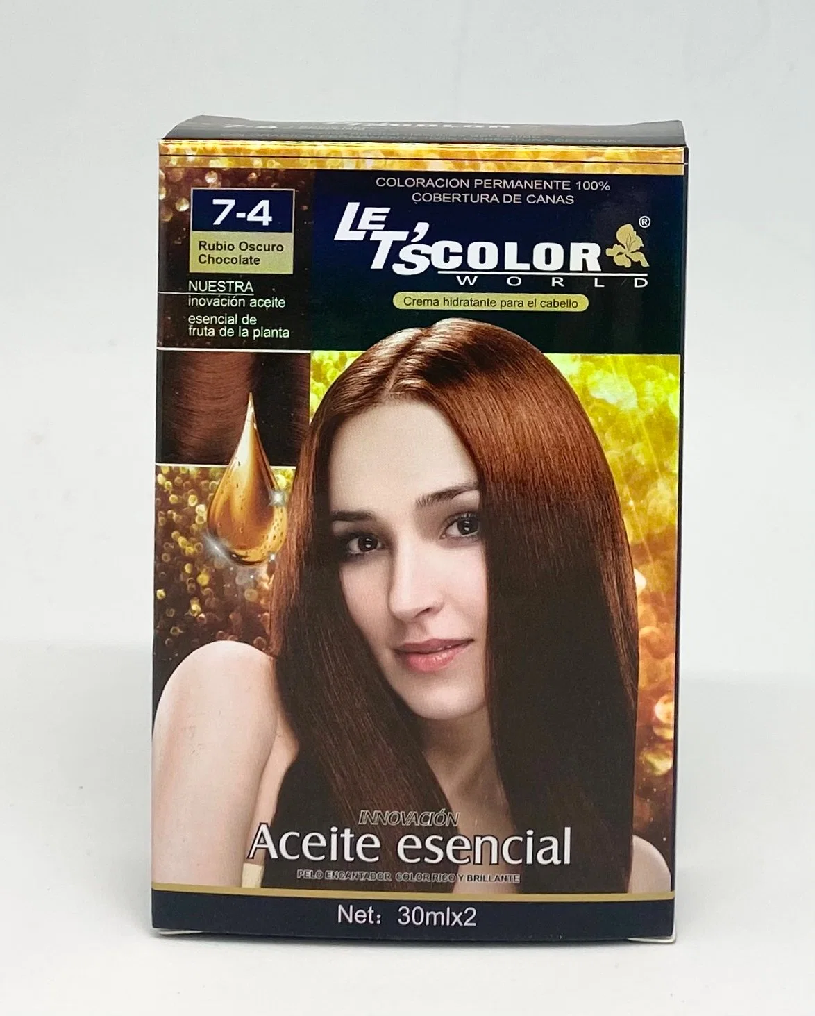 El color de pelo de hierbas naturales orgánicos Cream 100ml Color de cabello de marcas