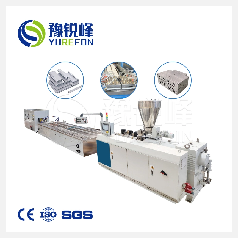 PE PVC WPC Wood Plastic Profile Flooring Window Door Frame Decking Floor Tile Bead Profile Making Extrusion Extruder Machine