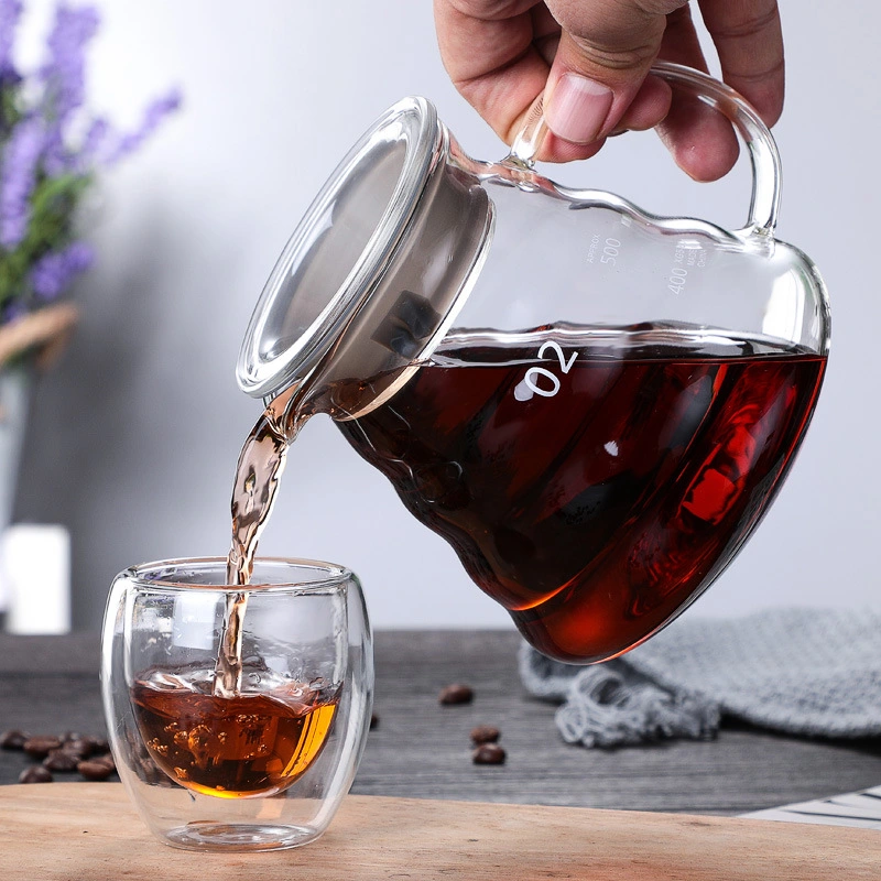 360ml600ml800ml High Borosilicate Glass High-End Hand Brew Coffee Cloud Pot