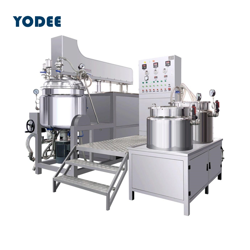 1 Ton Liquid Soap Vacuum Emulsifier Stainless Steel Mixing Tank High Shear Homogenizer