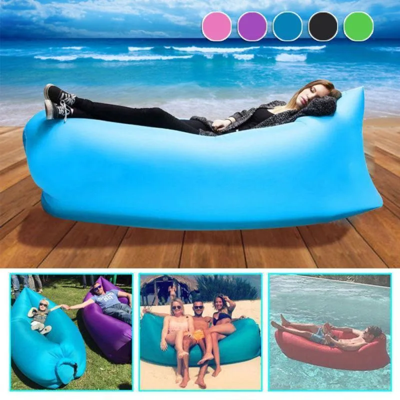 Portable Inflatable Bed Travel Beach Air Sofa Inflatable Sofa Outdoor