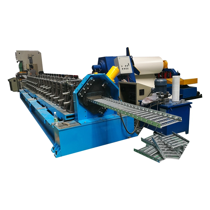 High Efficiency Wire Mesh Customized Perforated High Tech Cable Tray Production Line Machine