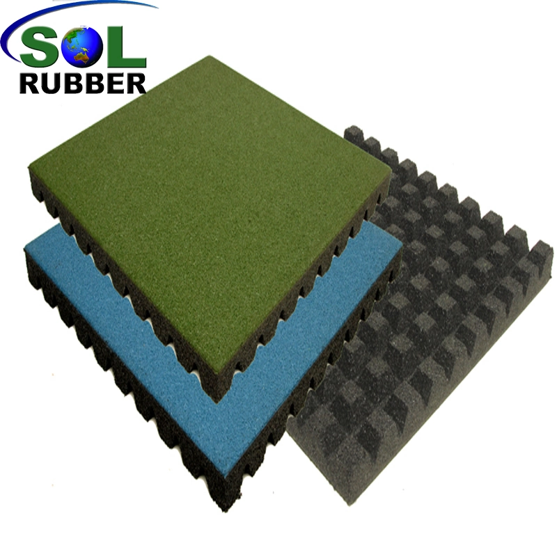 Sol Rubber Recycled Safe Outdoor Playground Rubber Flooring Mat