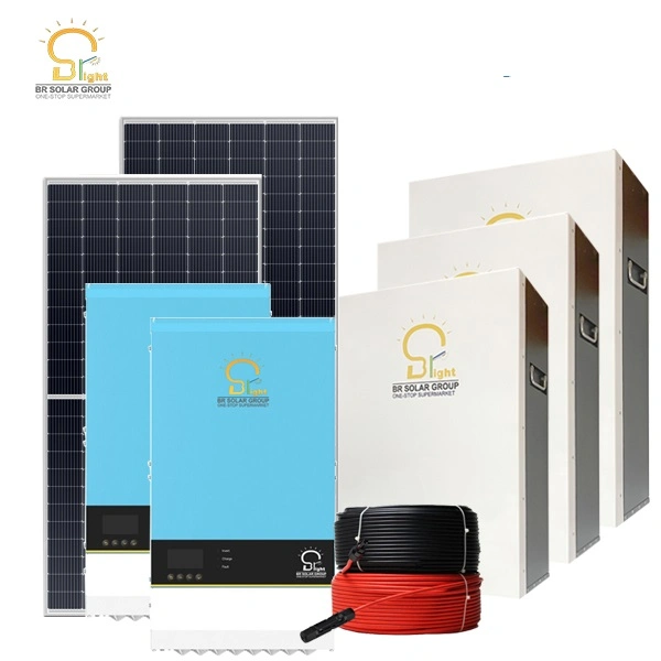 Monocrystalline Silicon Energy Aire acondicionado batería contenedor Precio Solar Home Sistema con fábrica CE