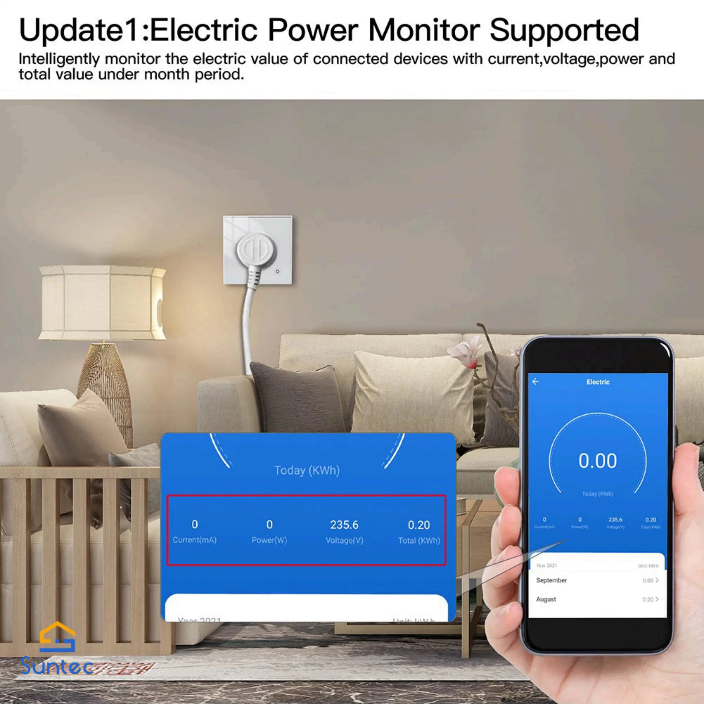 Usine directement Smart Home de nous de l'UE prise WiFi en acier inoxydable pour la maison