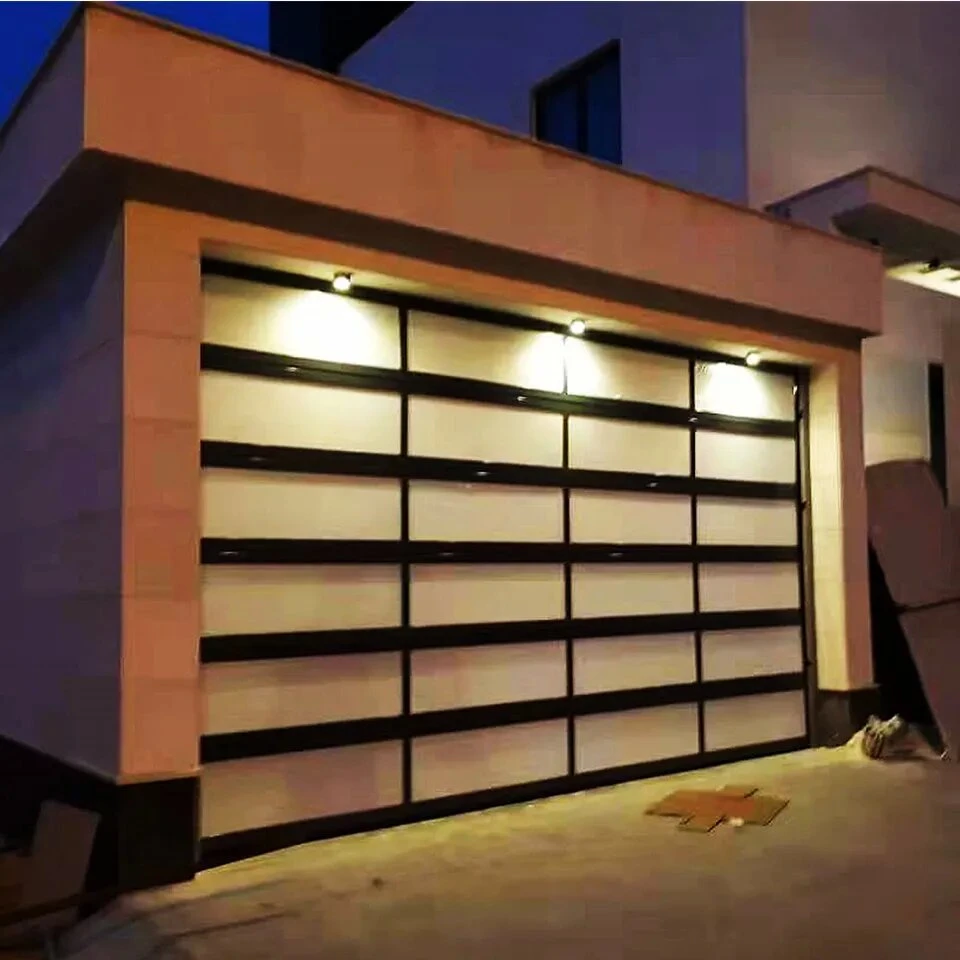 Aluminum Tempered Glass Panel Garage Door Price Plexiglass Garage Door