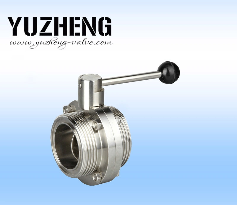 Sanitary Stainless Steel 304/316 Male/Welded Butterfly Valve